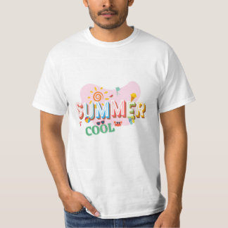 Ein Sommer-Themen-T-Shirt. T-Shirt