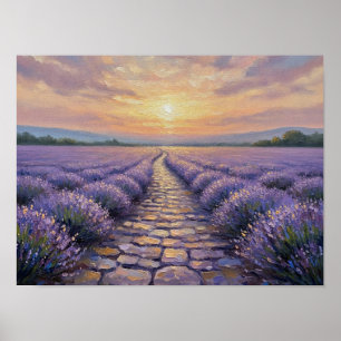 Ein Sommer-Traum von Lavendel Poster