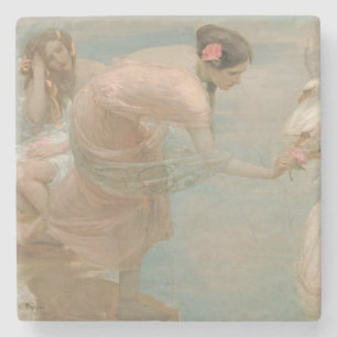 Ein Sommermorgen von Rupert Bunny (1897) Steinuntersetzer