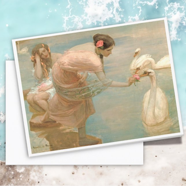 Ein Sommermorgen von Rupert Bunny Postkarte (Von Creator hochgeladen)