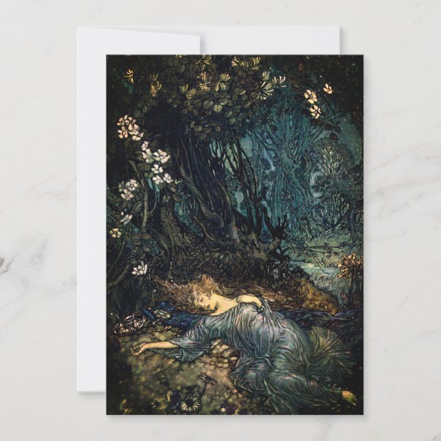 Ein Sommernachtstraum Einladung (Vorderseite)