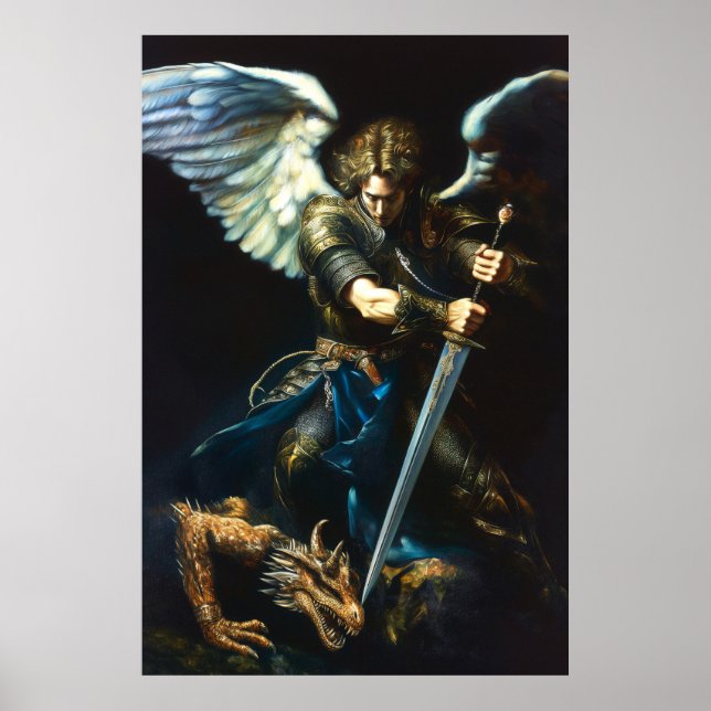 Ein Song aus Stahl und Maßstab | Angel / Dragon Poster (Vorne)