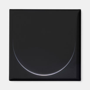 Ein Sonne-belichteter Halbmond von Erde Magnet