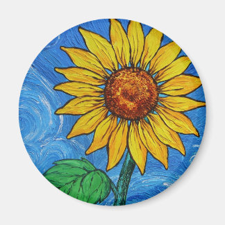 Ein Sonnenblumenmagnet Magnet