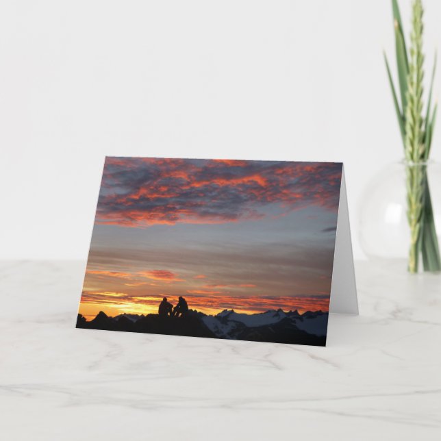 Ein Sonnenuntergang notecard des Lager-17 Karte (Vorderseite)
