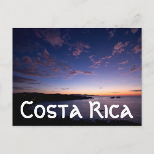 Ein Sonnenuntergang über dem Meer in Costa Rica Postkarte