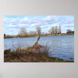 Ein sonniger Tag am Fluss Poster