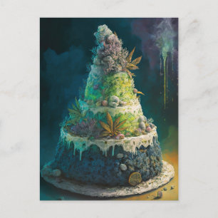 Ein sonniger Wetterkuchen Postkarte