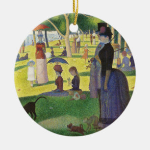 Ein Sonntag auf La Grande Jatte von Georges Seurat Keramik Ornament