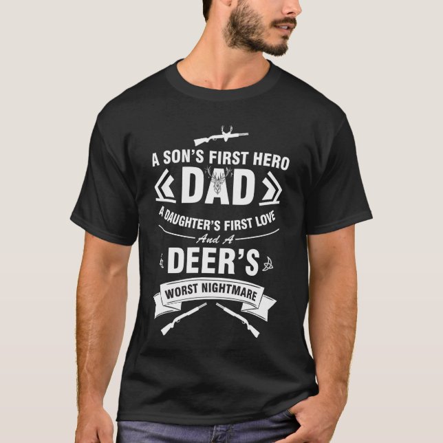Ein Son's erster Held Vater eine Tochter erste Lie T-Shirt (Vorderseite)