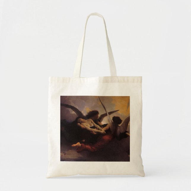 Ein Soul, das Bouguereau in den Himmel gebracht ha Tragetasche (Vorne)