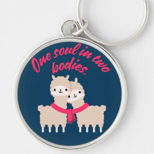 Ein Soul in zwei Bodies Llama Schlüsselanhänger Ge