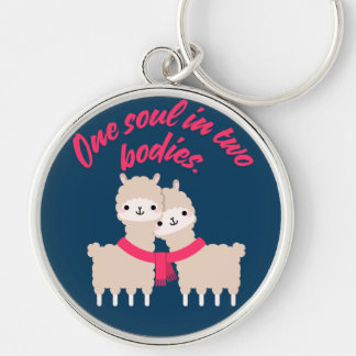 Ein Soul in zwei Bodies Llama Schlüsselanhänger Ge