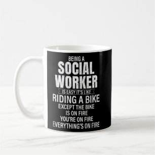 Ein Sozialarbeiter zu sein, ist eine einfache sozi Kaffeetasse