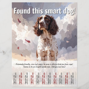 Ein Spaniel-Abreißflyer gefunden Flyer
