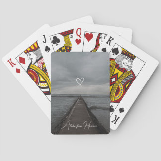 Ein Spaziergang auf dem Pier in Waikiki Spielkarten
