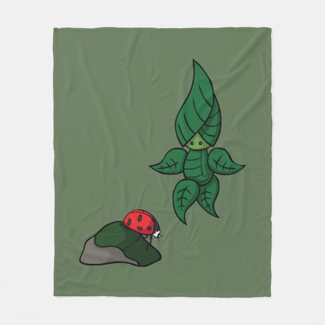 Ein Spaziergang durch das Wald Fleece Blanket (Vorderseite)