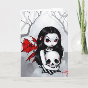 "Ein Spaziergang durch den Friedhof" Grußkarte Karte