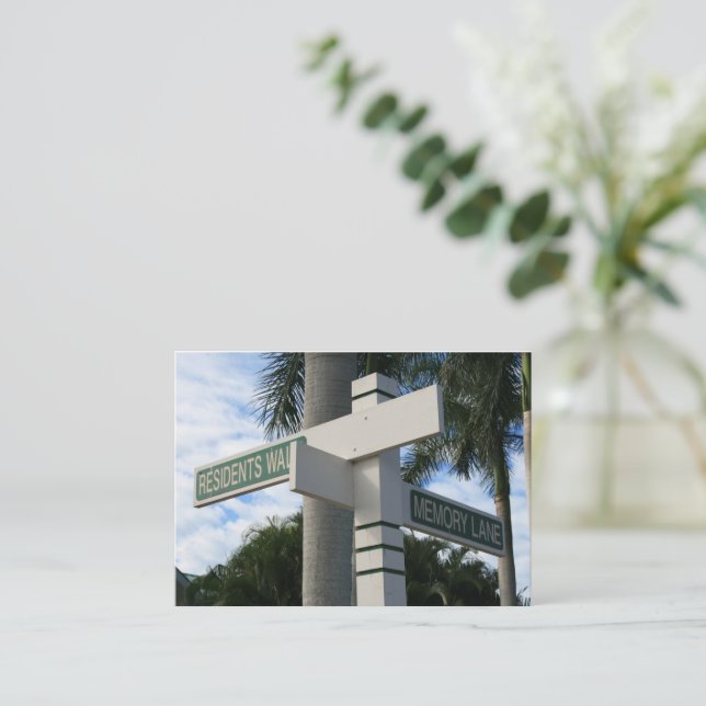 ein Spaziergang durch den Strand der Bewohner Mitteilungskarte (Stehend Vorderseite)
