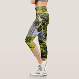 Ein Spaziergang durch die Hama Rikyu Gärten, Tokio Capri Leggings