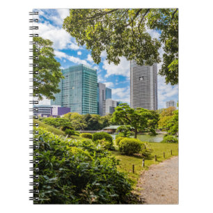 Ein Spaziergang durch die Hama Rikyu Gärten, Tokio Notizblock