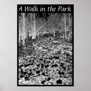 Ein Spaziergang im Park Poster