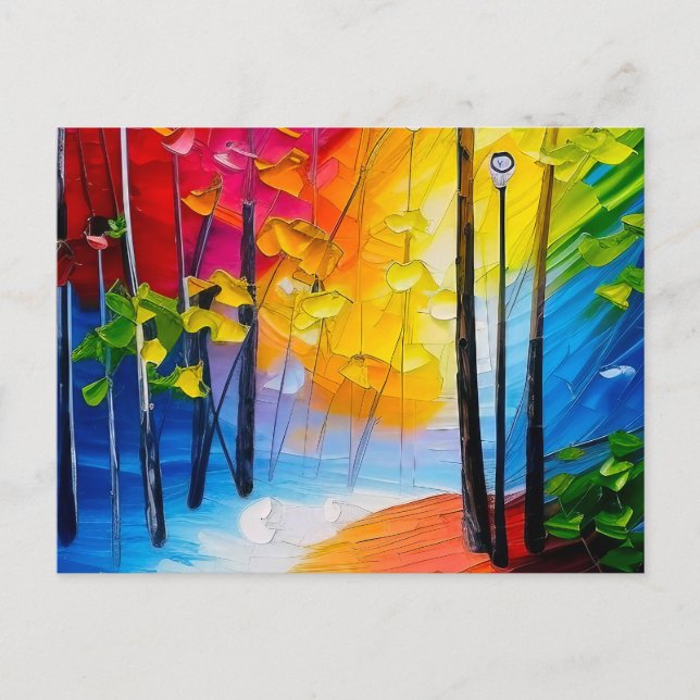 Ein Spaziergang im Park Postkarte (Vorderseite)