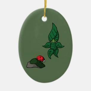 Ein Spaziergang im Wald-Ornament Keramik Ornament