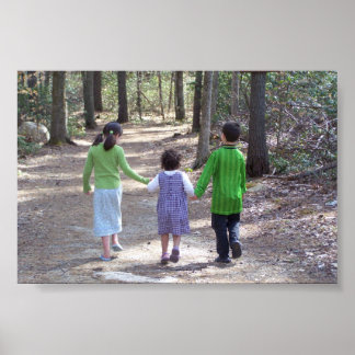 Ein Spaziergang im Wald Poster