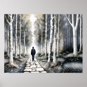 Ein Spaziergang im Wald Poster