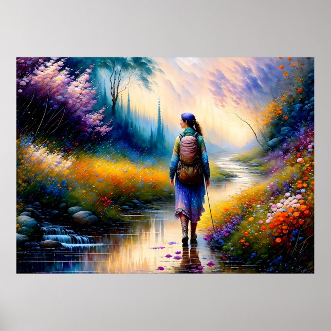 Ein Spaziergang in der Holzkunst Poster (Vorne)