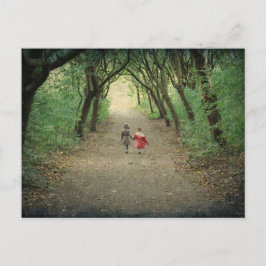 Ein Spaziergang mit der Postkarte des Parks