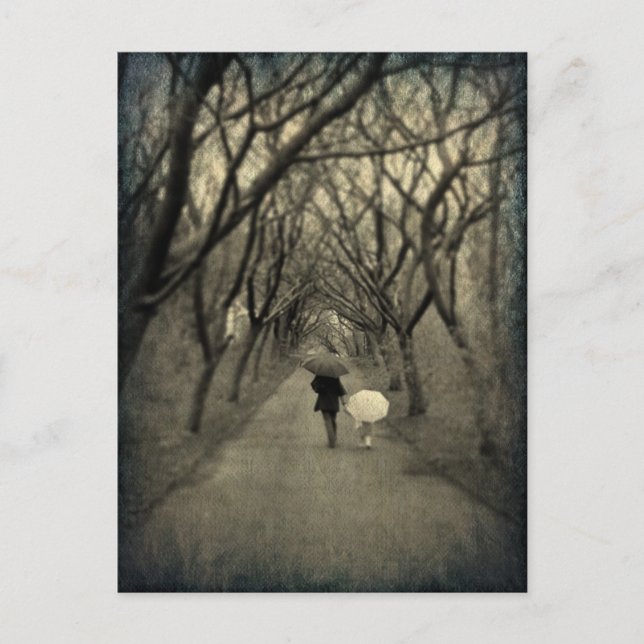 Ein Spaziergang mit der Postkarte des Parks (Vorderseite)