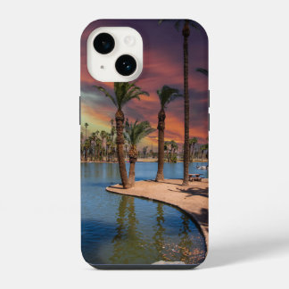 ein spektakulärer Sonnenuntergang am Encanto Park iPhone 14 Hülle
