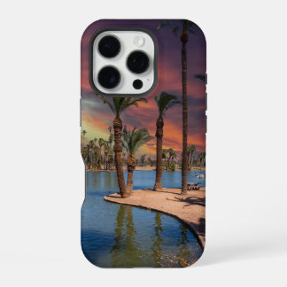 ein spektakulärer Sonnenuntergang am Encanto Park iPhone 16 Pro Hülle