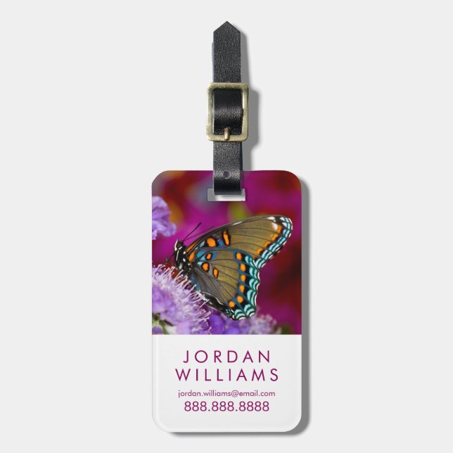 Ein Spicebush-Frack-Schmetterling Gepäckanhänger (Vorderseite vertikal)