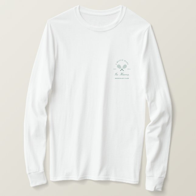 Ein Spiel aus dem Himmel Bachelorette T-Shirt (Design vorne)
