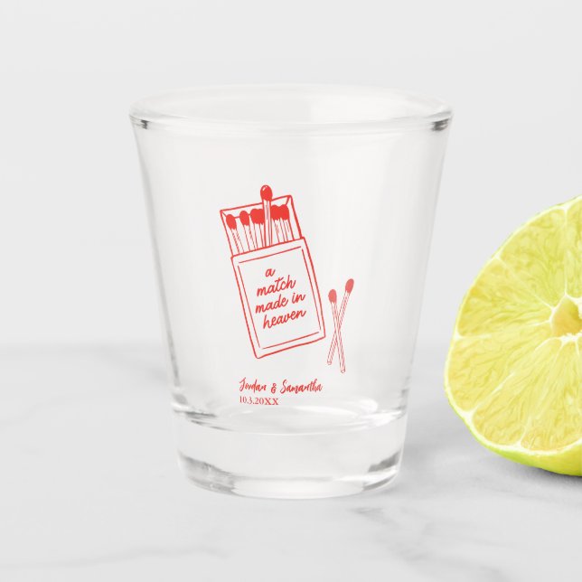 Ein Spiel, das in der Niedlichen Gastgeschenk Hoch Schnapsglas (Vorderseite)