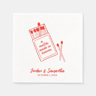 Ein Spiel, das in der Personalisierten Hochzeit de Serviette