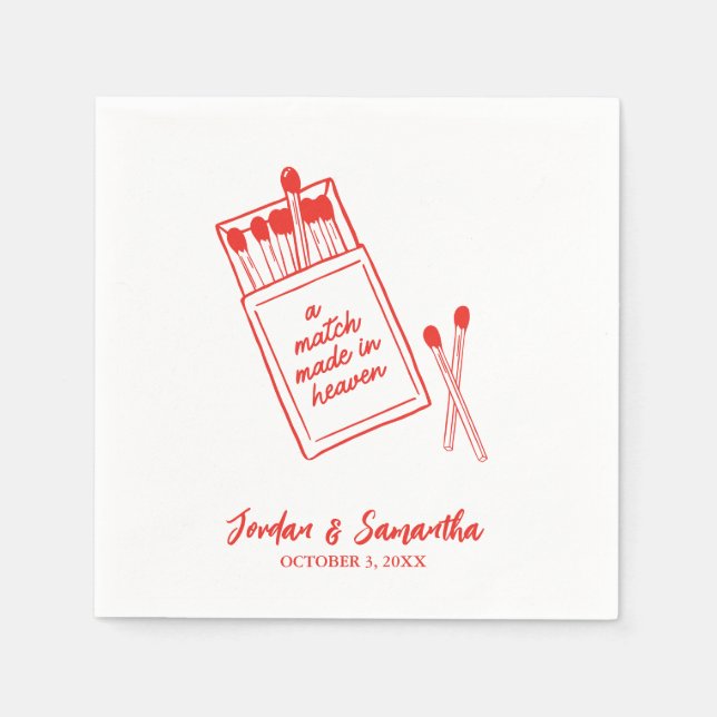 Ein Spiel, das in der Personalisierten Hochzeit de Serviette (Vorderseite)