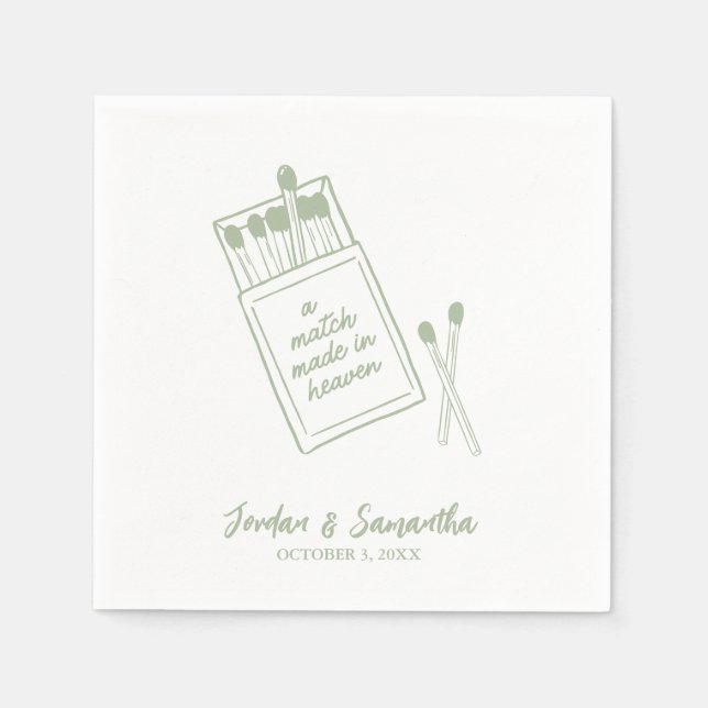 Ein Spiel, das in der Personalisierten Hochzeit de Serviette (Vorderseite)