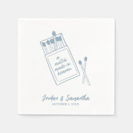 Ein Spiel, das in der Personalisierten Hochzeit vo Serviette