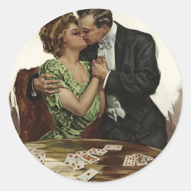 Ein Spiel des Herzens Runder Aufkleber (Vorderseite)