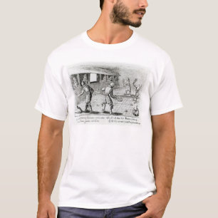 Ein Spiel des wirklichen Tennis mit Sport-Balladen T-Shirt