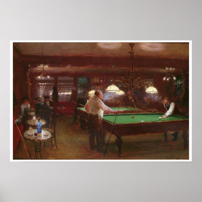 Ein Spiel mit Billard Poster (Vorne)