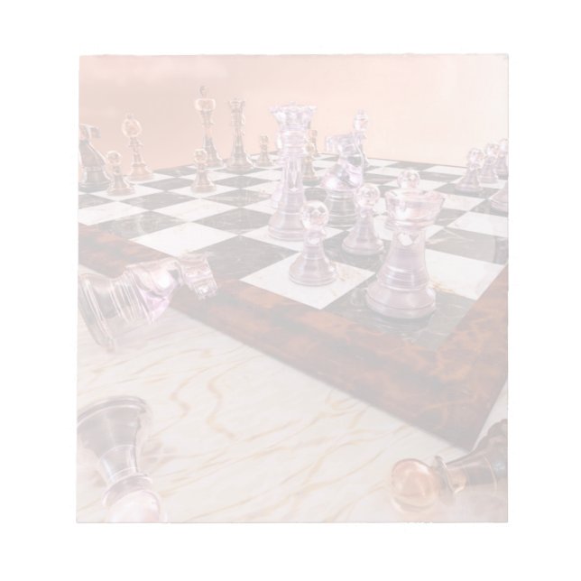 Ein Spiel mit Schach Notizblock (Vorderseite)