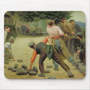 Ein Spiel von Bourles in Flandern, 1911 Mousepad
