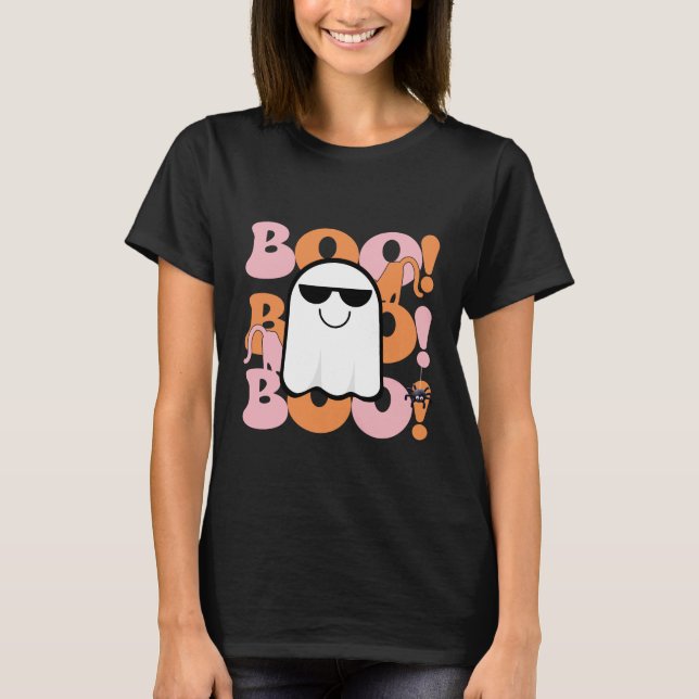 Ein spielerischer Halloween Flüchtige Blick-a-Boo! T-Shirt (Vorderseite)