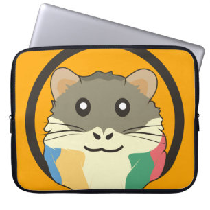 Ein spielerischer und lustiger Hamster Laptopschutzhülle
