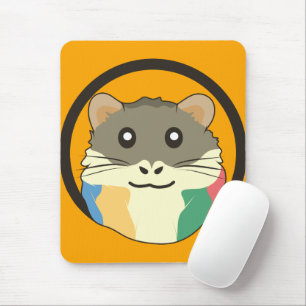 Ein spielerischer und lustiger Hamster Mousepad